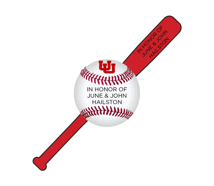 [UTES BAT PACKAGE] Baseball Bat Package with Premium Keepsake (Paver)
